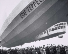 Vzducholodě Zeppelin budily všude značnou pozornost.