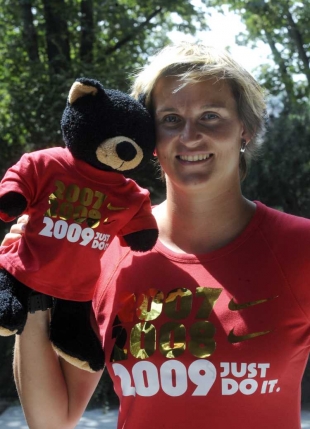 Barbora Špotáková, olympijská vítězka z Pekingu 2008.