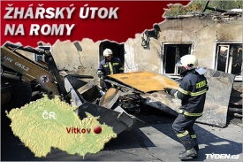 Policisté prý zadrželi pachatele dubnového žhářského útoku ve Vítkově.