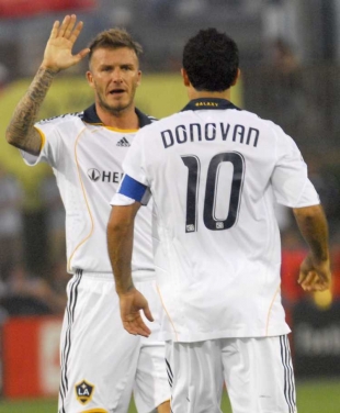 David Beckham a Landon Donovan.