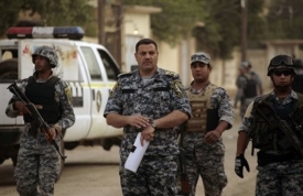 Iráčtí policisté v akci (ilustrační foto).