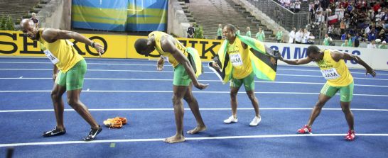 Radost jamajských sprinterů.