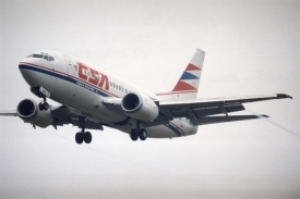 Letadlo ČSA (ilustrační foto).