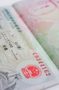 Standartní čínské vízum. Platí jen třicet dní.