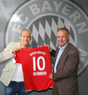Nizozemský útočník Arjen Robben, nová posila Bayernu Mnichov.