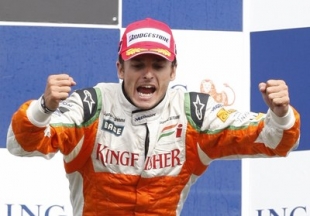 Giancarlo Fisichella, zatím stále ještě pilot Force India.