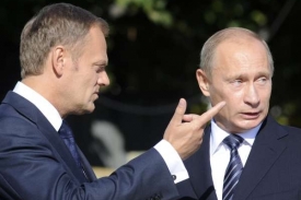 Tusk a Putin, rozdílný pohled Polska a Ruska na historii.