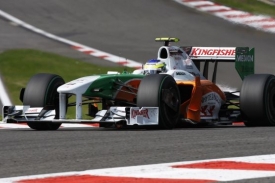 Letos poslední vystoupení Fisichelly v kokpitu Force India.