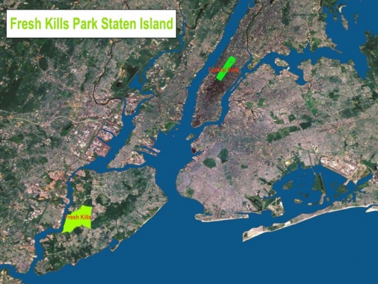 Fresh Kills Park bude dvaapůlkrat větší než Central Park.