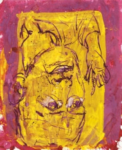Autoportrét Georga Baselitz můžete vidět na jeho výstavě.