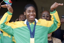 Jihoafrická atletka Caster Semenyaová.