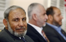 Představitelé Hamasu během návštěvy Egypta.