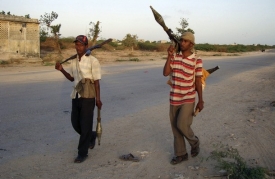 Islamističní bojovníci v Somálsku.