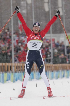 Kateřina Neumannová, olympijská vítězka v běhu na lyžích.