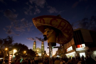 Oslavy mexického Dne nezávislosti.
