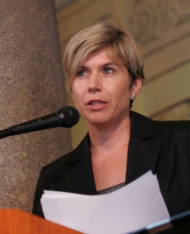 Kateřina Neumannová, prezidentka organizátorů MS Liberec 2009.