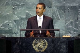 Obama před Valným shromážděním OSN.
