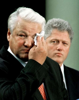 Jelcin a Clinton ve Washingtonu. Veselé historky z natáčení...