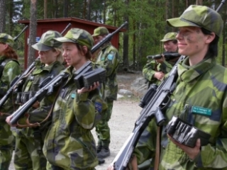 Žen jsou ve švédské armádě asi 4 procenta.