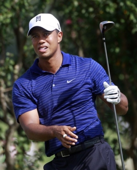 Golfista Tiger Woods je v Atlantě zatím druhý.
