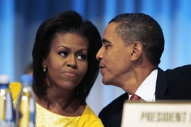 Prezident USA Barack Obama s manželkou.