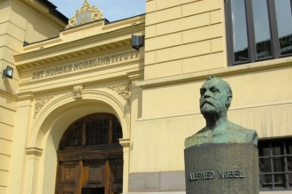 S&iacute;dlo Nobelova v&yacute;boru v Oslu.