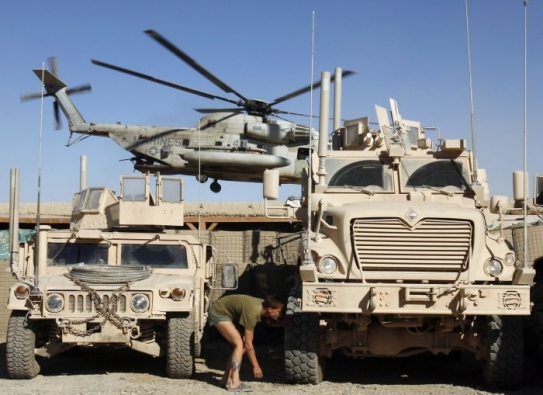 Americká základna v Afghánistánu.