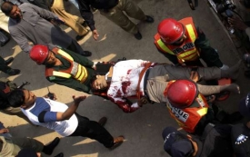 Muž zabitý při explozi v Láhauru.