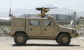 Lehké obrněné vozidlo Iveco v Afghánistánu.