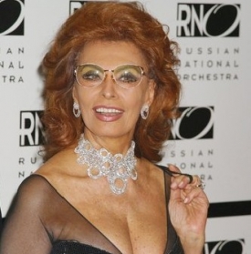 Filmová hvězda Sofia Lorenová.