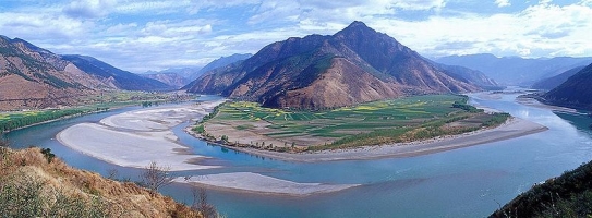 Zátoky řeky Jang-c'-ťiang.