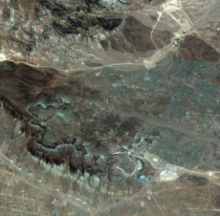 Satelitní snímek nového jaderného zařízení.