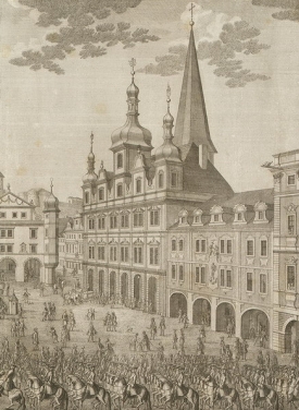 Radnice v roce 1743.