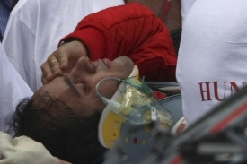 Zraněný Felipe Massa.