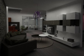 Vizualizace interiéru nového showroomu firmy Finezza design.