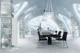 Nábytek z aktuální kolekce BoConcept zdobí ledový hotel ve Švédsku.