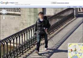 Google obličeje rozmazává (snímek z Curychu).