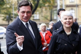 Slovinský premiér Borut Pahor na snímku s choravstkou premiérkou.