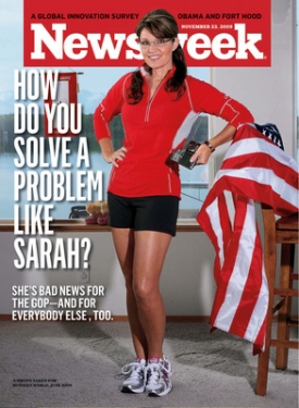 Palinová na obálce čerstvého vydání magazínu Newsweek.
