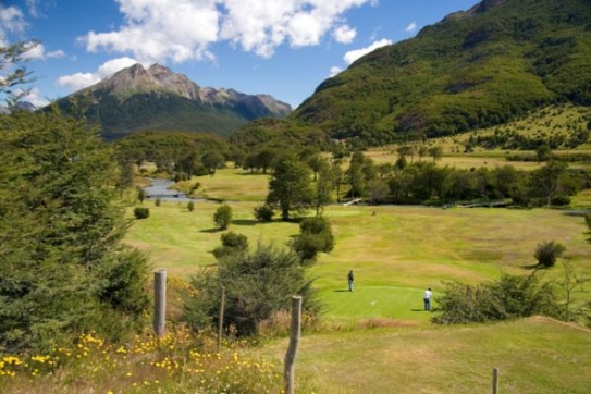 Ushuaia Golf Club v Argentině.