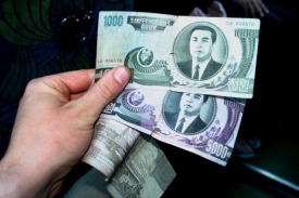 Utajená revalvace severokorejské měny.
