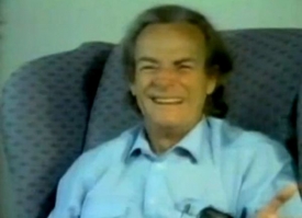 Richard Feynman při interview z roku 1983.