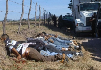Oběti mexické drogové války u hranic s USA.