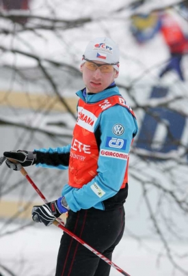 Lukáš Bauer během únorového mistrovství světa v lyžování v Liberci.