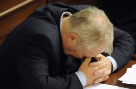 Ministr financ&iacute; Eduard Janota při schvalov&aacute;n&iacute; st&aacute;tn&iacute;ho rozpočtu.