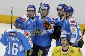 Gólová radost hokejistů Finska.