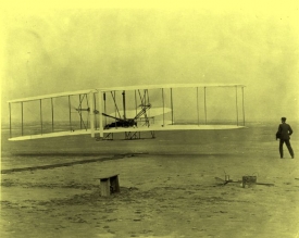 Wrihgtův letoun viděli na Vánoce v roce 1909 i Pražané.