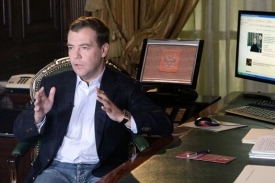 Ruský prezident Dmitrij Medveděv patří k propagátorům internetu.