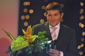 Žokej Josef Váňa převzal třetí místo v anketě Sportovec roku 2009.