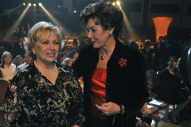 Věra Čáslavská a Ája Vrzáňová (vpravo).